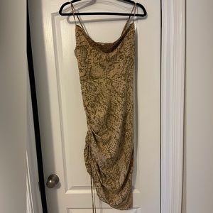 Forever 21 Snakeskin Print Cami Dress